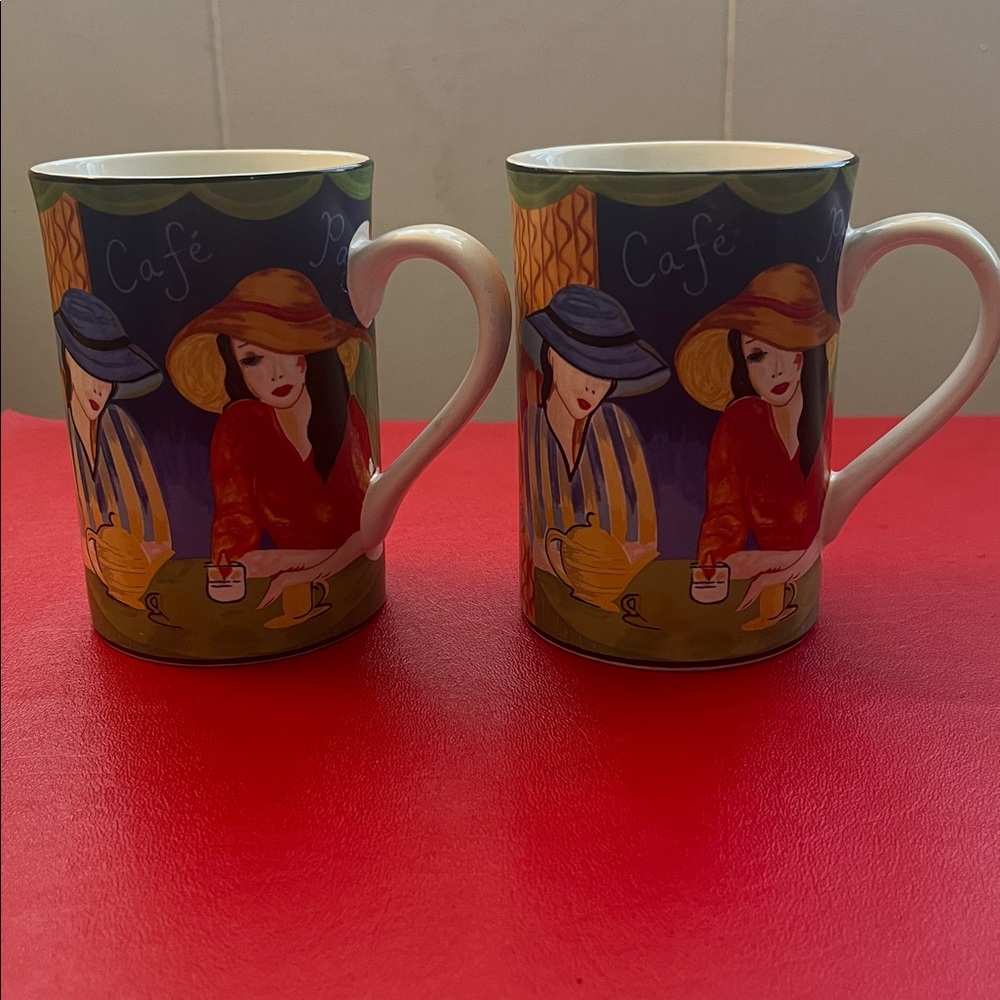 Cafe Paris by SANGO  4.25”H 3”D set of 2